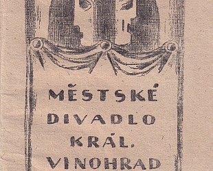 Divadelní program Městského divadla Královských Vinohrad. Sezona 1919 - 1920.