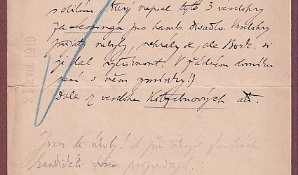 Poznámka na pamětním listu Spolku českých spisovatelů beletristů Máj.