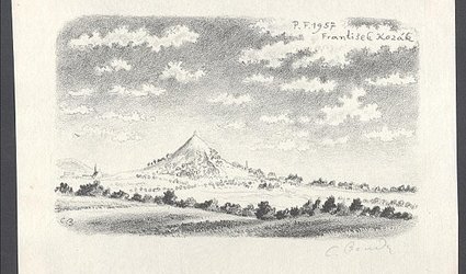 P.F. 1957. František Kozák. Zebín od západu.