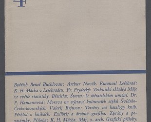 Bibliofil. Časopis pro pěknou knihu a její úpravu. Ročník XIII.., číslo 4.