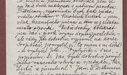 Dopis Ignátu Herrmannovi.