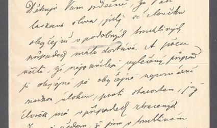 Dopis Ignátu Herrmannovi.