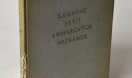 Sešit knihařových poznámek.