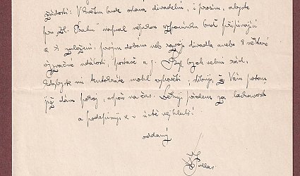 Dopis Ignátu Herrmannovi.