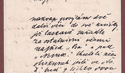 Dopis Ignátu Herrmannovi.