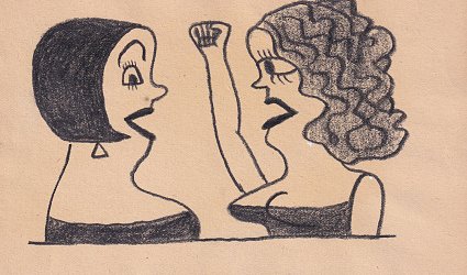 Hádající se ženy.