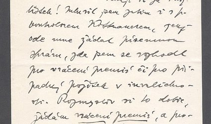 Dopis Ignátu Herrmannovi.