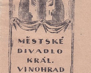 Divadelní program Městského divadla Královských Vinohrad. Sezona 1921.