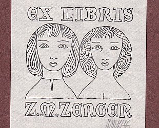 Ex libris Z.M.Z. Zenger.
