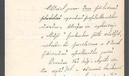 Dopis Ignátu Herrmannovi.