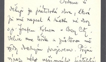 Dopis Ignátu Herrmannovi.