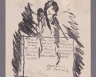 Exlibris B. Petrlík. Oběšený zloděj knih.