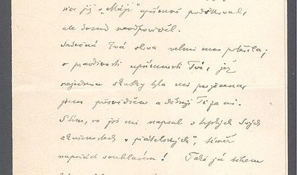 Dopis Ignátu Herrmannovi.