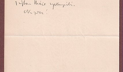 Dopis Ignátu Herrmannovi.