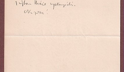 Dopis Ignátu Herrmannovi.