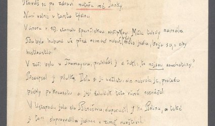 Dopis Ignátu Herrmannovi.