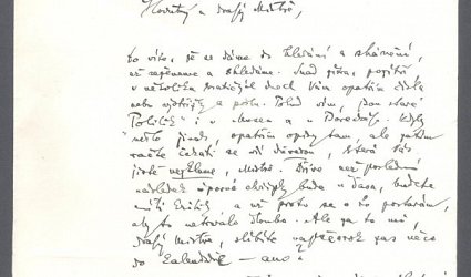 Dopis Ignátu Herrmannovi.