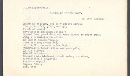 Překlad básně Julese Superville 