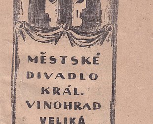 Divadelní program Městského divadla Královských Vinohrad. Sezona 1919 - 1920.