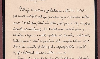 Dopis Ignátu Herrmannovi.