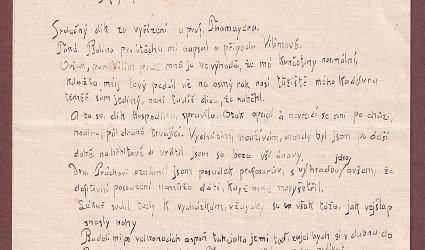 Dopis Ignátu Herrmannovi.