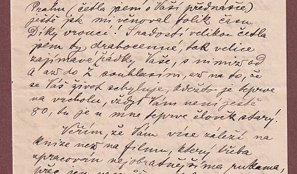 Dopis Ignátu Herrmannovi.