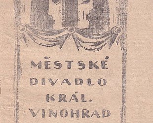 Divadelní program Městského divadla Královských Vinohrad. Sezona 1919 - 1920.
