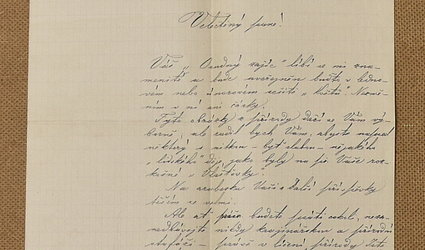 Dopis na dopisním papíře s hlavičkou časopisu Květy.