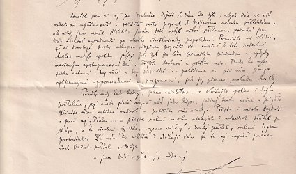 Dopis Ignátu Herrmannovi.