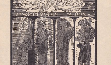 Ex Libris Eliška Wiesenbergrová-Zacharová.