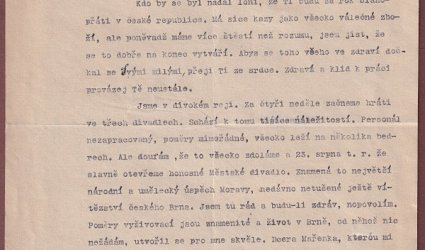 Dopis Ignátu Herrmannovi.