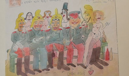 Skupinový portrét, o kterém nesmí vědět manželky !