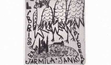 Ex Libris Jarmila Janků. Špilberk Brno.