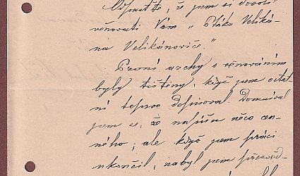 Dopis Ignátu Herrmannovi.