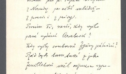 Dopis Ignátu Herrmannovi.