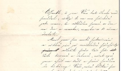 Dopis na dopisním papíře s hlavičkou časopisu Květy.