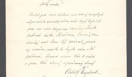 Dopis Ignátu Herrmannovi.