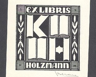 Ex libris Holzmann.