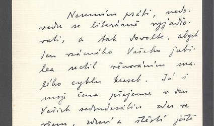 Dopis Ignátu Herrmannovi.