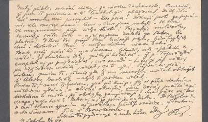 Korespondenční lístek Ignátu Herrmannovi.