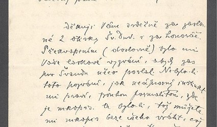 Dopis Ignátu Herrmannovi.