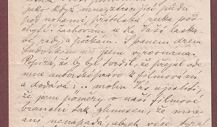 Dopis Ignátu Herrmannovi.