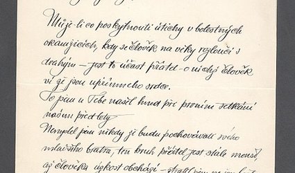 Dopis Ignátu Herrmannovi.