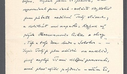 Dopis Ignátu Herrmannovi.