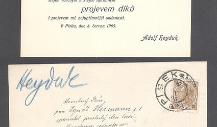 Poděkování za blahopřání.