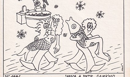 PF 1986 Jarka a Petr Samkovi.