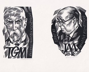 Konvolut dvou exlibris.