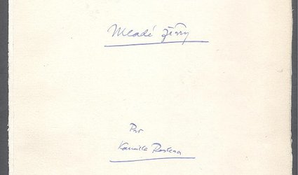 Rukopis spisovatele Františka Halase.