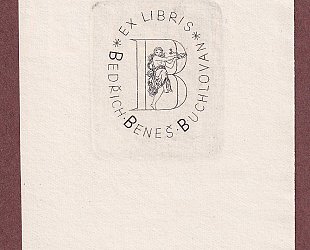 Ex libris Bedřich Beneš Buchlovan.