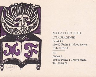 Vizitka Milana Friedla.